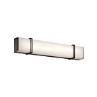 Luminaire de vanité linéaire à LED Kichler Impello 45839OZLED 1-lumière 30W vieux bronze