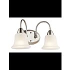 Luminaire de vanité Kichler Nicholson 45882NI 2-lumières 100W nickel brossé