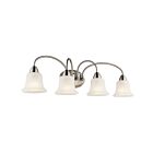 Luminaire de vanité Kichler Nicholson 45884NI 4-lumières 100W nickel brossé