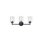 Luminaire de vanité Kichler Winslow 45886BK 3-lumières 75W noir