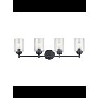 Luminaire de vanité Kichler Winslow 45887BK 4-lumières 75W noir