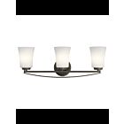 Luminaire de vanité Kichler Tao 45890OZ 3-lumières 75W vieux bronze