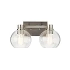 Luminaire de vanité Kichler Harmony 45893NI 2-lumières 75W nickel brossé