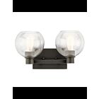 Luminaire de vanité Kichler Harmony 45893OZ 2-lumières 75W vieux bronze