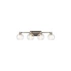 Luminaire de vanité Kichler Harmony 45895NI 4-lumières 75W nickel brossé