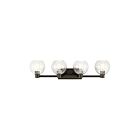 Luminaire de vanité Kichler Harmony 45895OZ 4-lumières 75W vieux bronze