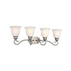 Luminaire de vanité Kichler Tanglewood 45904NI 4-lumières 100W nickel brossé