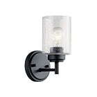 Applique murale Kichler Winslow 45910BK 1-lumière 75W noir