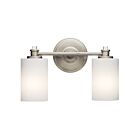 Luminaire de vanité Kichler Joelson 45922NI 2-lumières 100W nickel brossé
