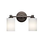 Luminaire de vanité à LED Kichler Joelson 45922OZL18 2-lumières 10W vieux bronze
