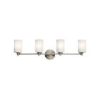 Luminaire de vanité Kichler Joelson 45924NI 4-lumières 100W nickel brossé