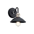 Applique murale Kichler Clyde 45943BK 1-lumière 75W noir
