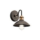 Applique murale Kichler Clyde 45943OZ 1-lumière 75W vieux bronze