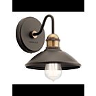 Applique murale Kichler Clyde 45943OZ 1-lumière 75W vieux bronze