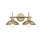 Luminaire de vanité Kichler Clyde 45944CPZ 2-lumières 150W Champagne Bronze