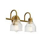 Luminaire de vanité Kichler Avery 45972NBR 2-lumières 75W laiton naturel