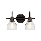 Luminaire de vanité Kichler Avery 45972OZ 2-lumières 75W vieux bronze