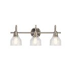 Luminaire de vanité Kichler Avery 45973NI 3-lumières 75W nickel brossé