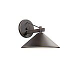 Lanterne murale extérieur Kichler Ripley 49061OZ 1-lumière 40W vieux bronze