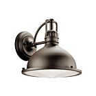 Lanterne murale extérieur Kichler Hatteras 49067OZ 1-lumière 100W vieux bronze