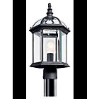 Monture pour poteau extérieur Kichler Barrie 49187BK 1-lumière 100W noir