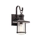Lanterne murale extérieur Kichler Riverwood 49192WZC 1-lumière 100W zinc patiné