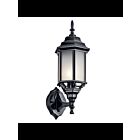 Lanterne murale extérieur Kichler Chesapeake 49255BKS 1-lumière 100W noir
