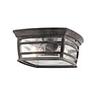 Plafonnier extérieur Kichler Wiscombe Park 49277WZC 2-lumières 75W zinc patiné