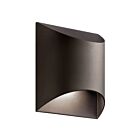 Lanterne murale extérieur à LED Kichler Wesley 49278AZTLED 1-lumière 8W bronze architectural texturé