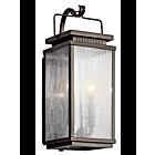 Lanterne murale extérieur Kichler Manningham 49385OZ 2-lumières 60W vieux bronze