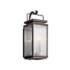 Lanterne murale extérieur Kichler Manningham 49385OZ 2-lumières 60W vieux bronze