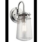 Lanterne murale extérieur Kichler Lyndon 49445BA 1-lumière 100W aluminium brossé