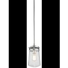 Suspendu extérieur Kichler Lyndon 49447BA 1-lumière 100W aluminium brossé