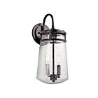 Lanterne murale extérieur Kichler Lyndon 49496AZ 2-lumières 60W bronze architectural