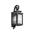 Lanterne murale extérieur Kichler Wiscombe Park 49502WZC 3-lumières 60W zinc patiné