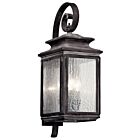 Lanterne murale extérieur Kichler Wiscombe Park 49503WZC 4-lumières 60W zinc patiné
