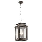 Suspendu extérieur Kichler Wiscombe Park 49505OZ 4-lumières 60W vieux bronze
