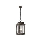 Suspendu extérieur Kichler Wiscombe Park 49505OZ 4-lumières 60W vieux bronze