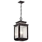 Suspendu extérieur Kichler Wiscombe Park 49505WZC 4-lumières 60W zinc patiné