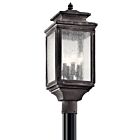 Lampe sur poteau extérieur Kichler Wiscombe Park 49506WZC 4-lumières 60W zinc patiné