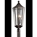 Lampe sur poteau extérieur Kichler Rochdale 49516OZ 4-lumières 60W vieux bronze