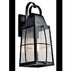Lanterne murale extérieur Kichler Tolerand 49553BKT 1-lumière 100W noir texturé