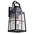 Lanterne murale extérieur Kichler Tolerand 49554BKT 1-lumière 150W noir texturé