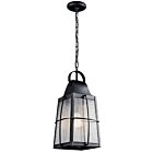 Suspendu extérieur Kichler Tolerand 49556BKT 1-lumière 150W noir texturé