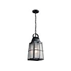 Suspendu extérieur Kichler Tolerand 49556BKT 1-lumière 150W noir texturé