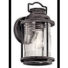 Lanterne murale extérieur Kichler Ashland 49569WZC 1-lumière 75W zinc patiné