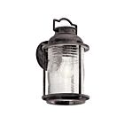 Lanterne murale extérieur Kichler Ashland 49570WZC 1-lumière 100W zinc patiné
