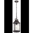 Suspendu extérieur Kichler Ashland 49572WZC 1-lumière 150W zinc patiné