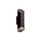 Lanterne murale extérieur à LED Kichler Estella 49608AZTLED 2-lumières 8W bronze architectural texturé