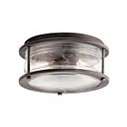 Plafonnier extérieur Kichler Ashland 49669WZC 2-lumières 60W zinc patiné